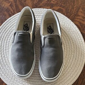Vans Charcoal Slip-On Shoes